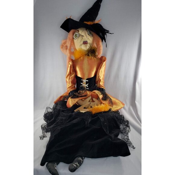 Gathered Traditions Lucille Witch Halloween Joe Spencer HTF Vintage - Picture 7 of 12